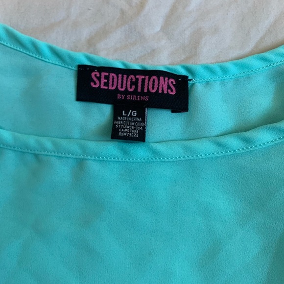 Blue Lace Tank Top - Picture 4 of 4